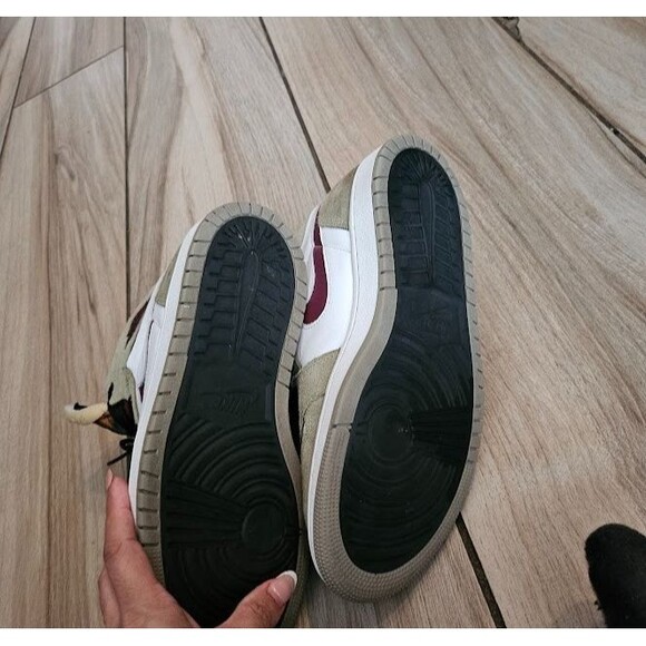 Air Jordan 1 Zoom Air Men's CMFT "Neutral Olive" (CT0978-203) Sneakers size 9.5 - Picture 7 of 11